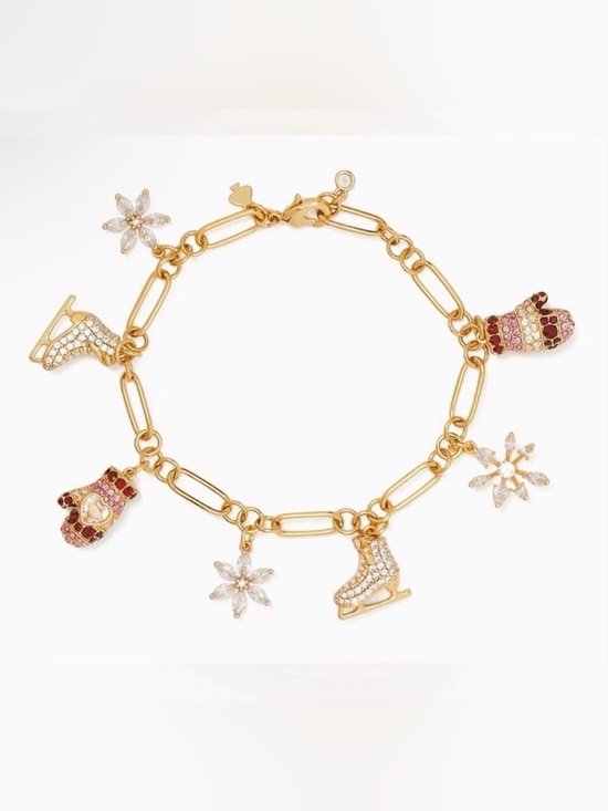 kate spade Jewelry - KATE SPADE Snowflake Charm Bracelet NWT